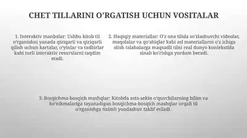 Maktabgacha TaʼLimda Chet Tillarini OʻQitish Vositalari Va Mashqlar Tizimi 4