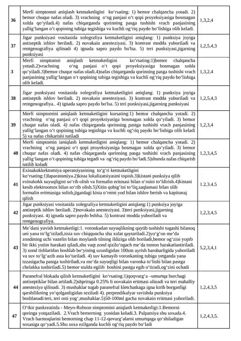Appendektomiyada qorin bo‘shlig‘ini Mak burney kesimi bilan ochish ketmaketligi 4