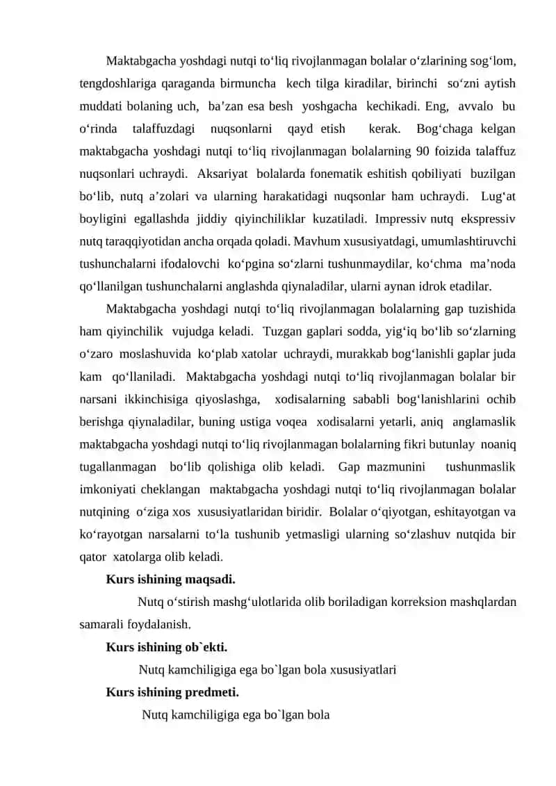 Nutq oʻstirish mashgʻulotlarida olib boriladigan korreksion ishlar 4