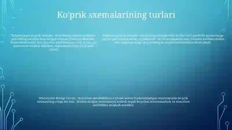 Elektr Kattaliklarini O'Chashda Ko'Prikli Sxemalarning Qo'Llanilishi 4