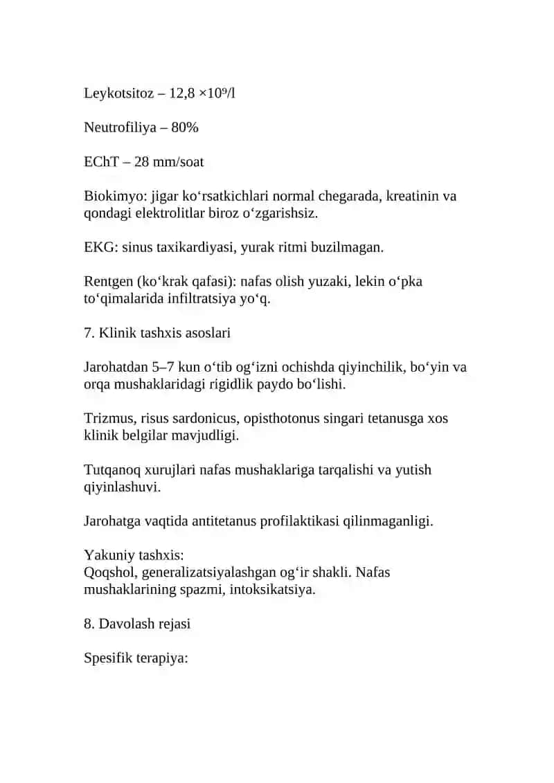 Qoqshol kasallik tarixi 4
