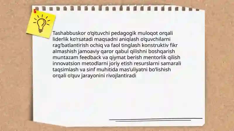 Pedagogik muloqot o‘qituvchining ijodini va tashabbuskorligini namayon etuvchi xususiyat 4