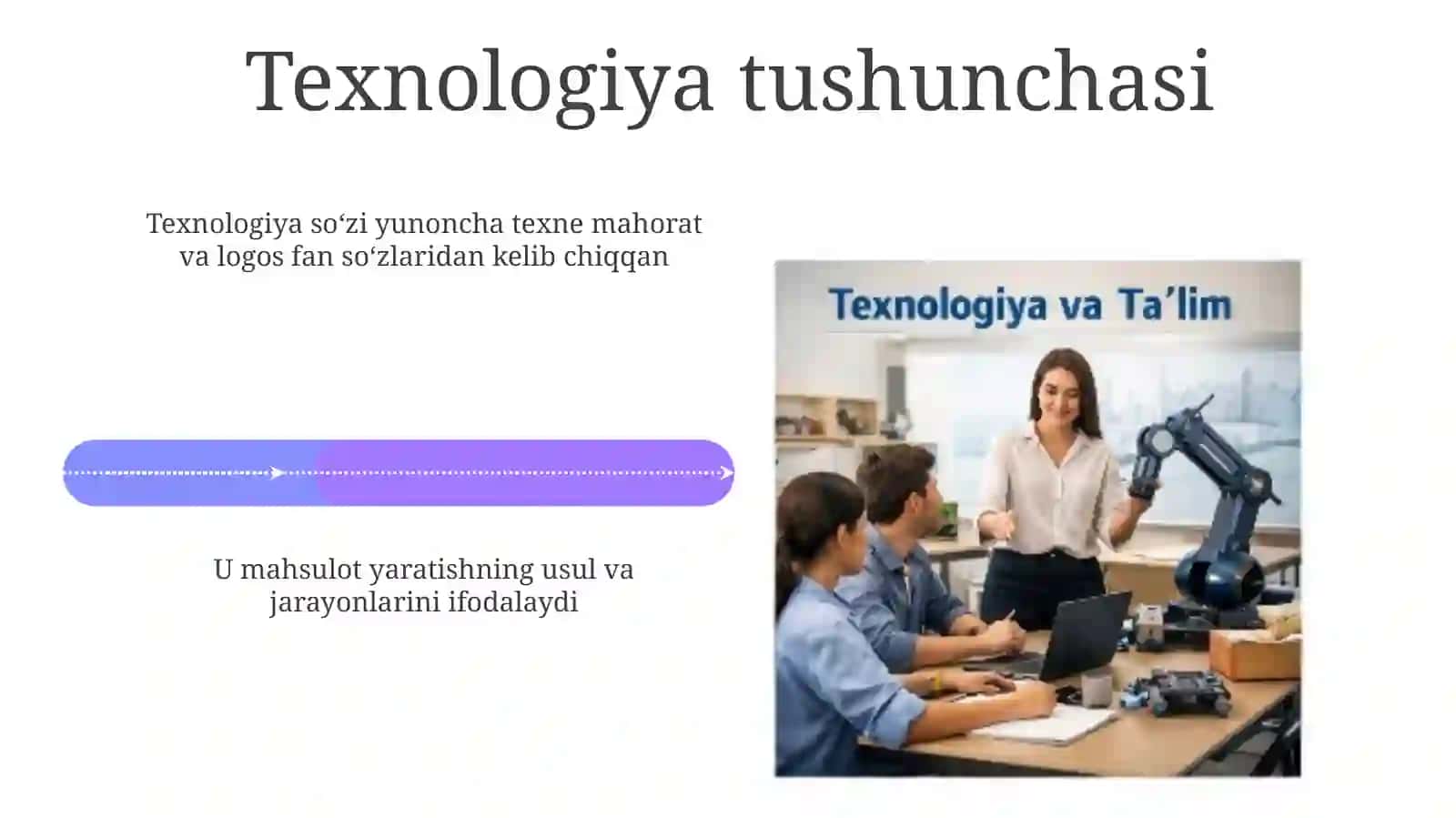 Texnologiya fani bilan tanishtirish 4