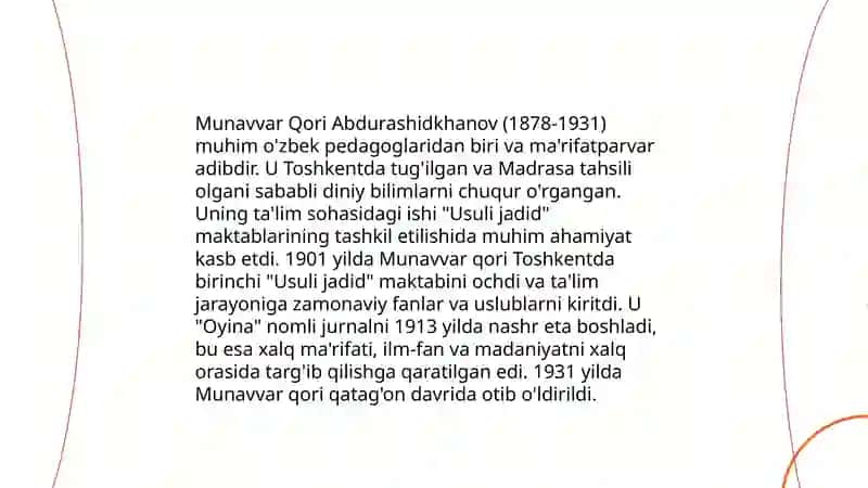 Oʻzbekistoning eng yangi tarixi fanidan taqdimoti 4