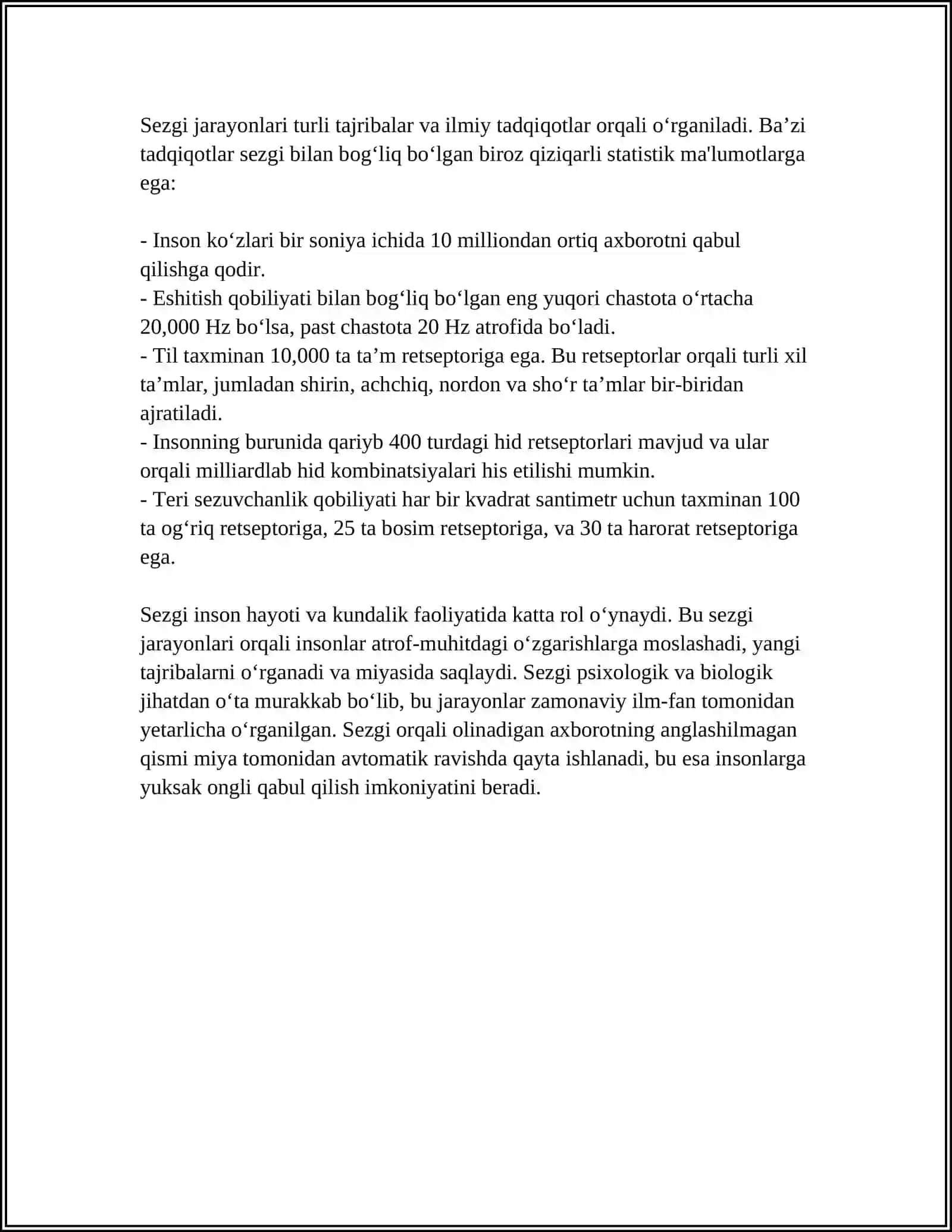 SEZGILAR HAQIDA UMUMIY TUSHUNCHA VA UNING NERV FIZIOLOGIK ASOSLARI 4