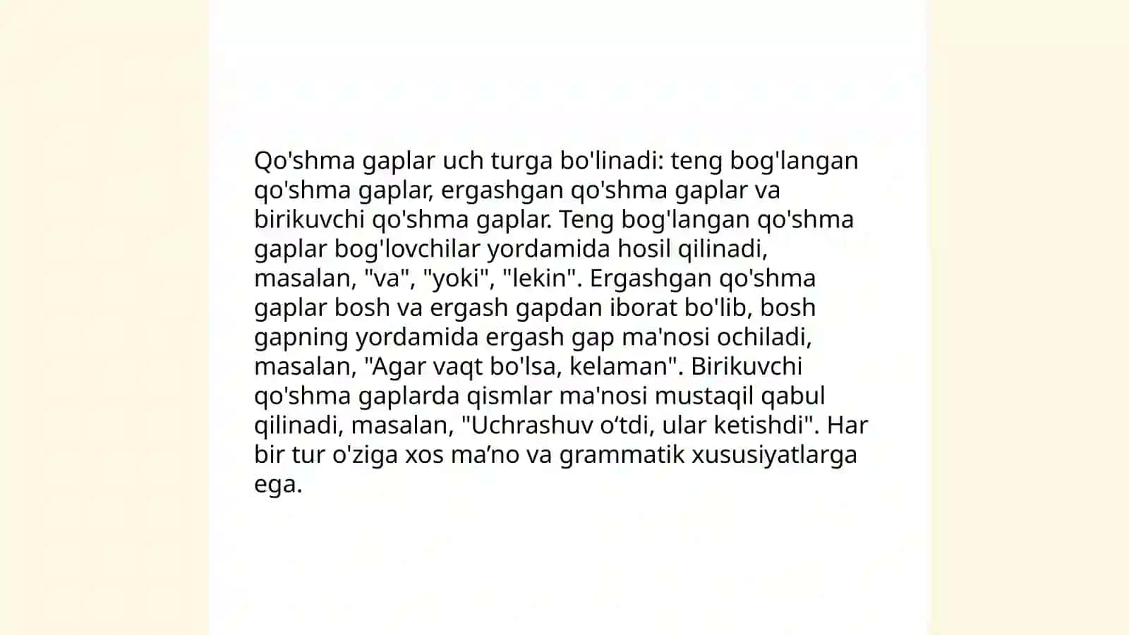 Qo'shma gaplar 4