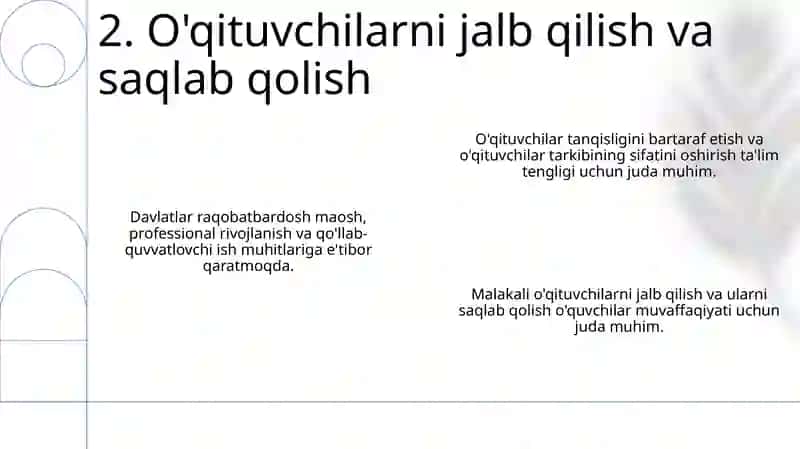 Talim soxasida davlat siyosatining ustuvor yo‘nalishlari 4