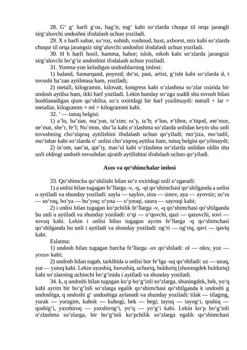 O‘zbek TILINING ASOSIY IMLO QOIDALARINI TASDIQLASH HAQIDA 4