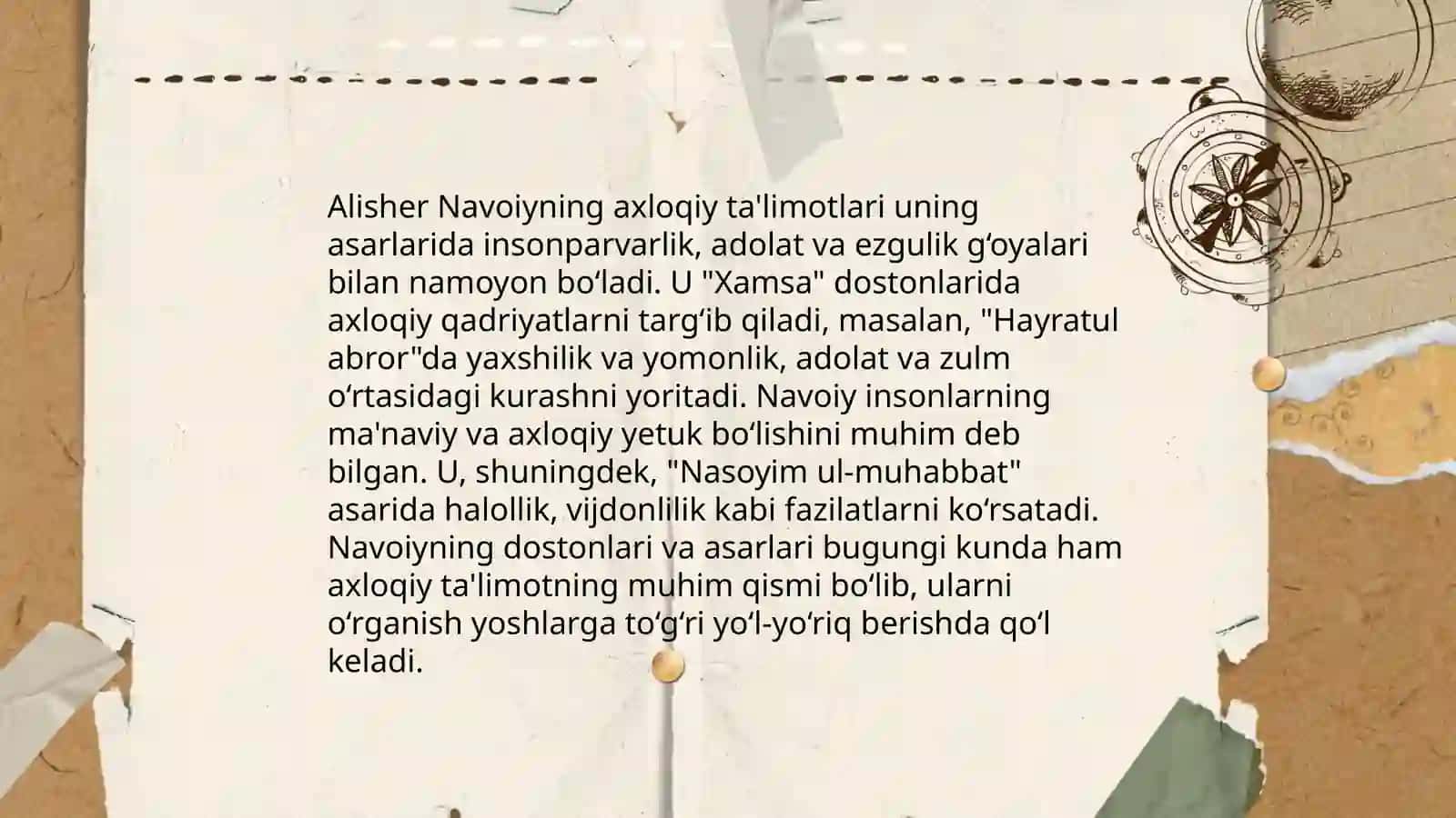Yuksak ma'naviyatli yoshlarni tarbiyalashda Órta Osiyo allomalarining ilmiy merosi 4