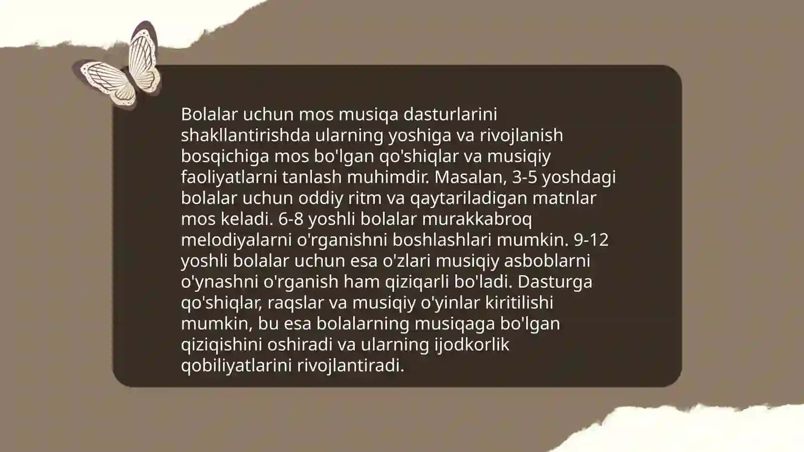 Makyabgacha talim tashkilotlarida bolalarga musiqiy talim berishda musiqa rahbari faoliyat mazmuni 4