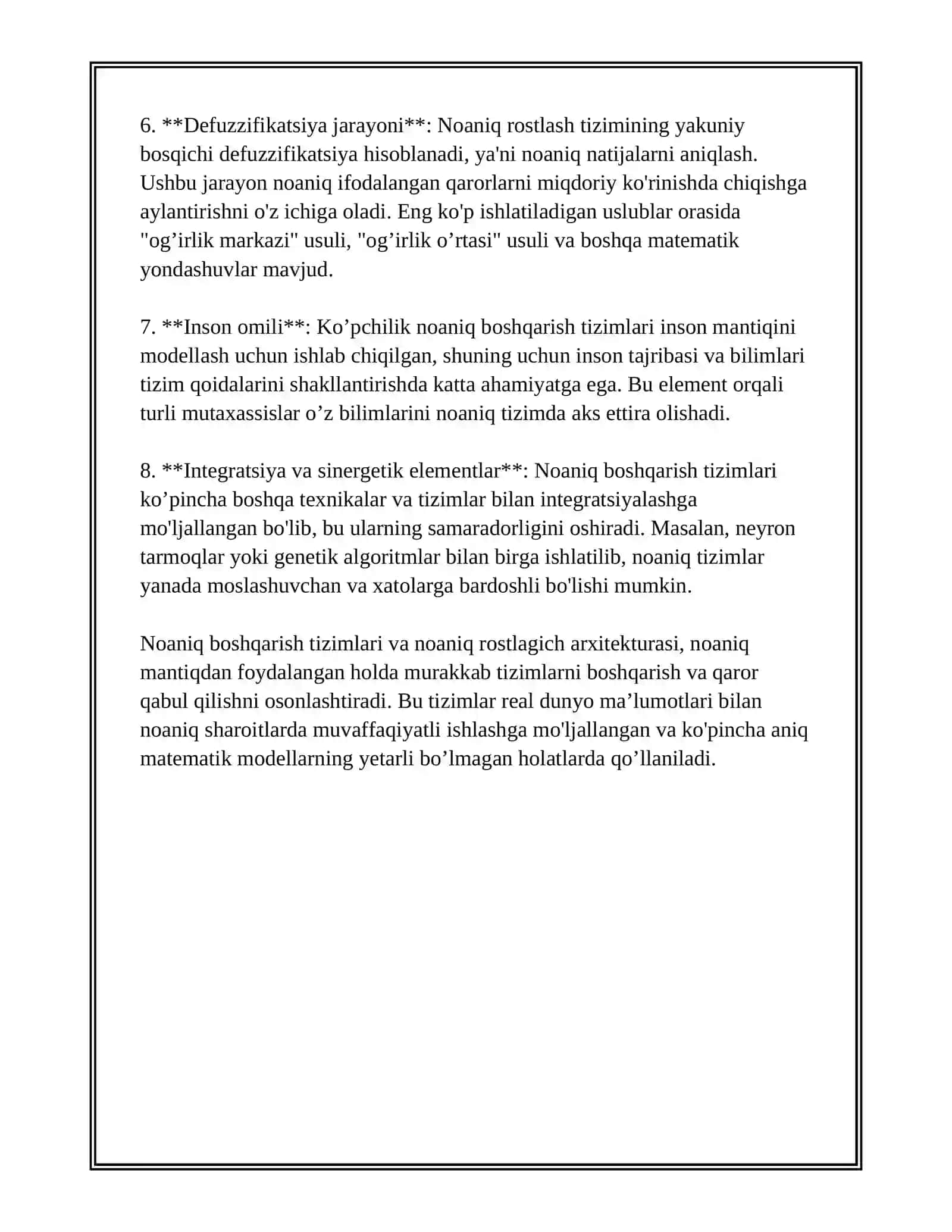 NOANIQ BOSHQARISH TIZIMLARINING YELEMENTLARI 4