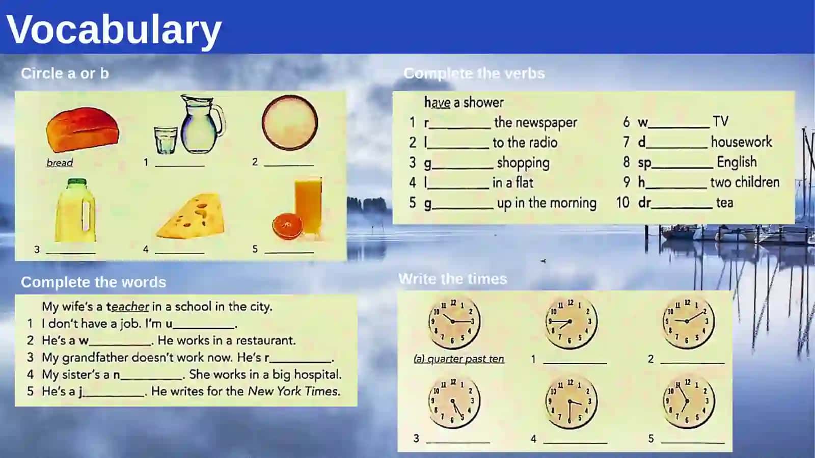 Revise and check Lesson Plan Grammar 4