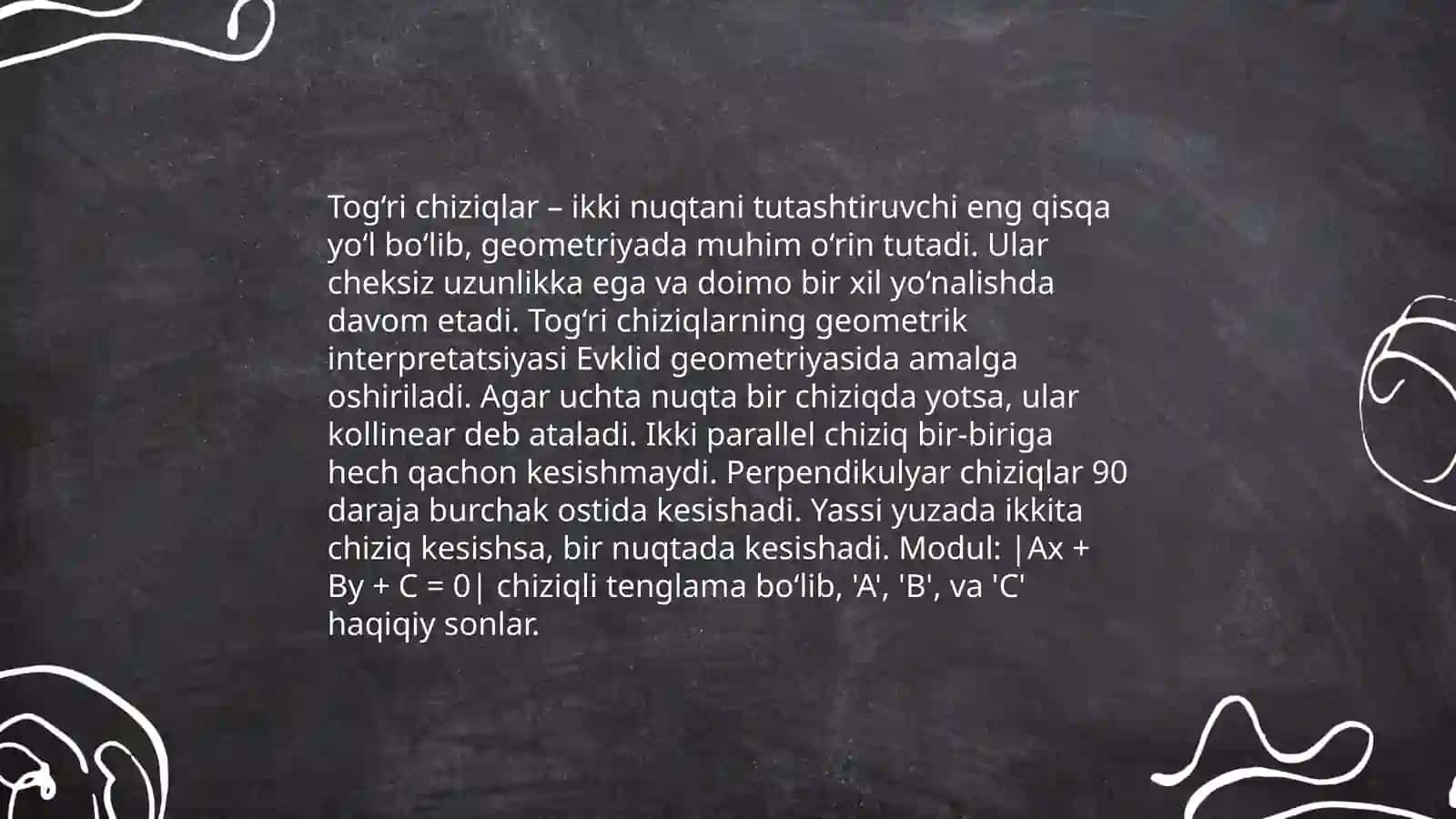 Chiziqli tenglamalar sistemasining birgalashish alomatlari 4
