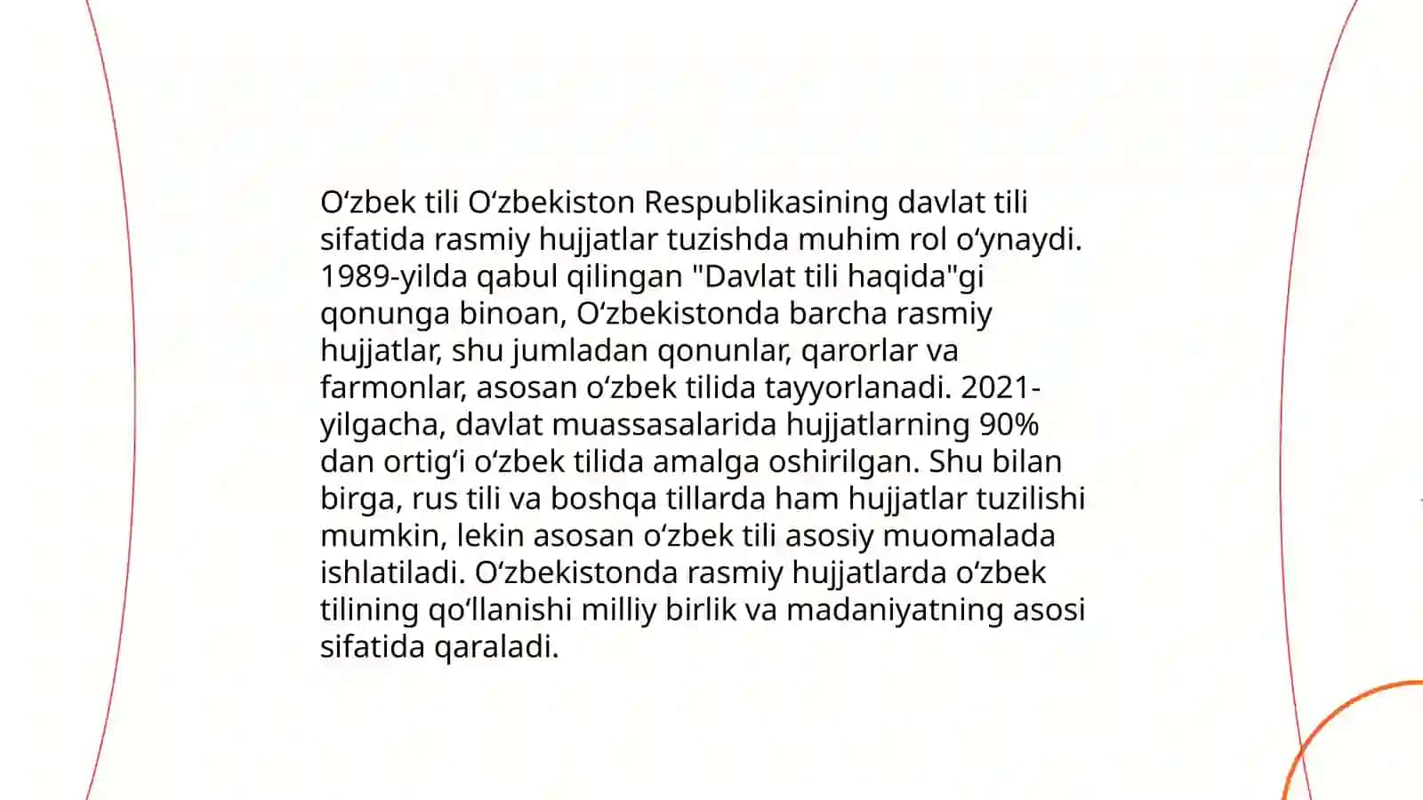 Hujjat tilini oʻzbeklashtirishda qaratilgan islohatlar 4