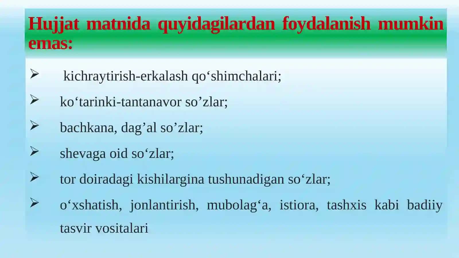 ISH YURITISH TILI VA USLUBI 4