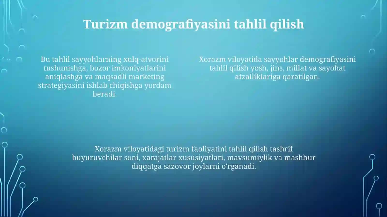 Xorazm turistik mintaqasi faoliyati tahlili 4