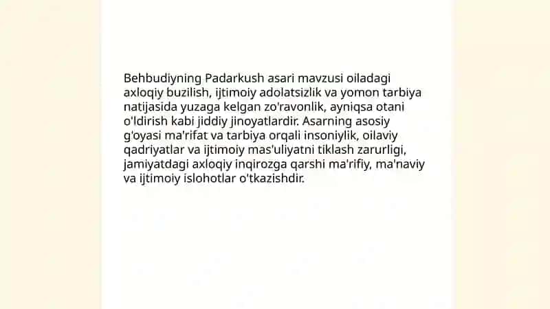 Behbudiy Padarkush asari 4
