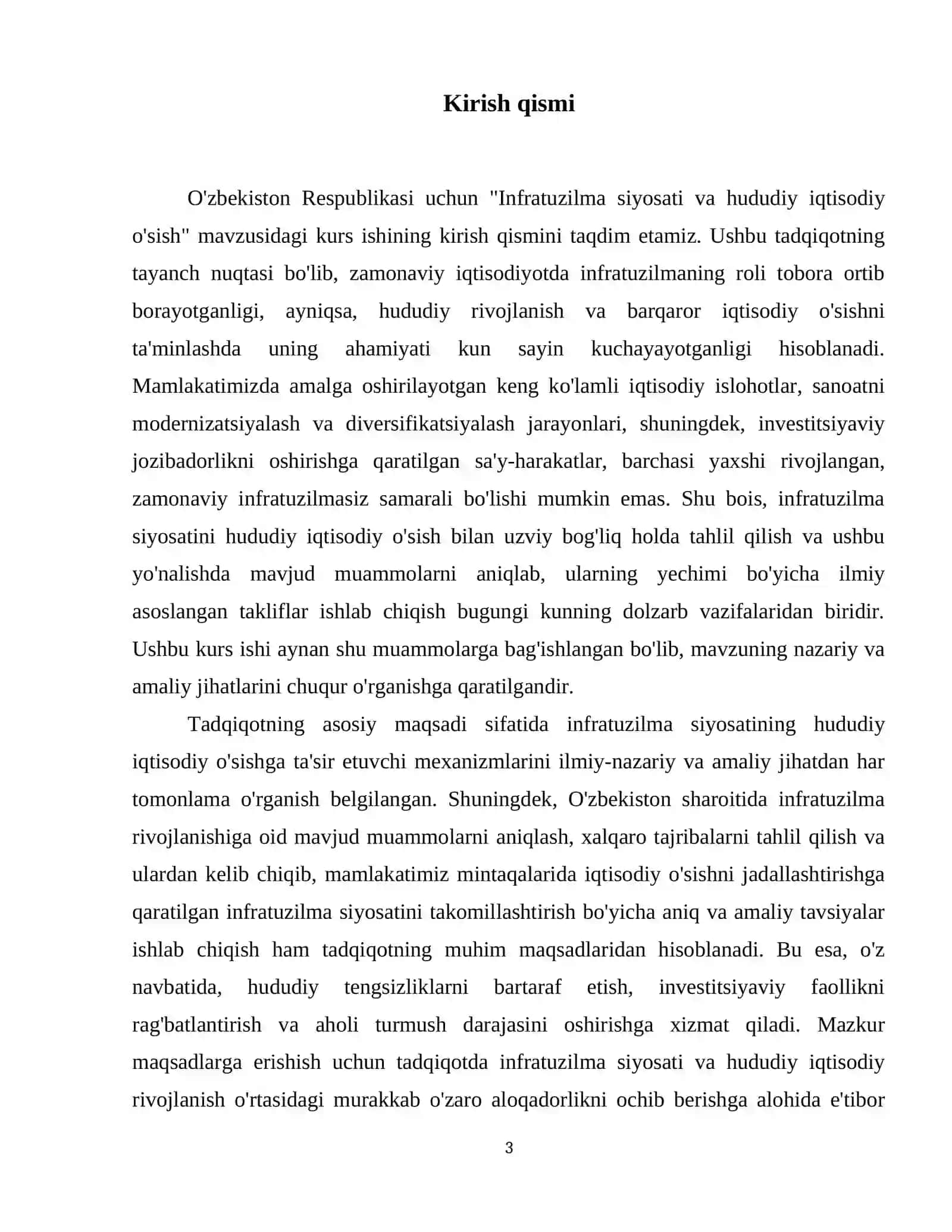 Infratuzilma siyosati va hududiy iqtisodiy o‘sish 4