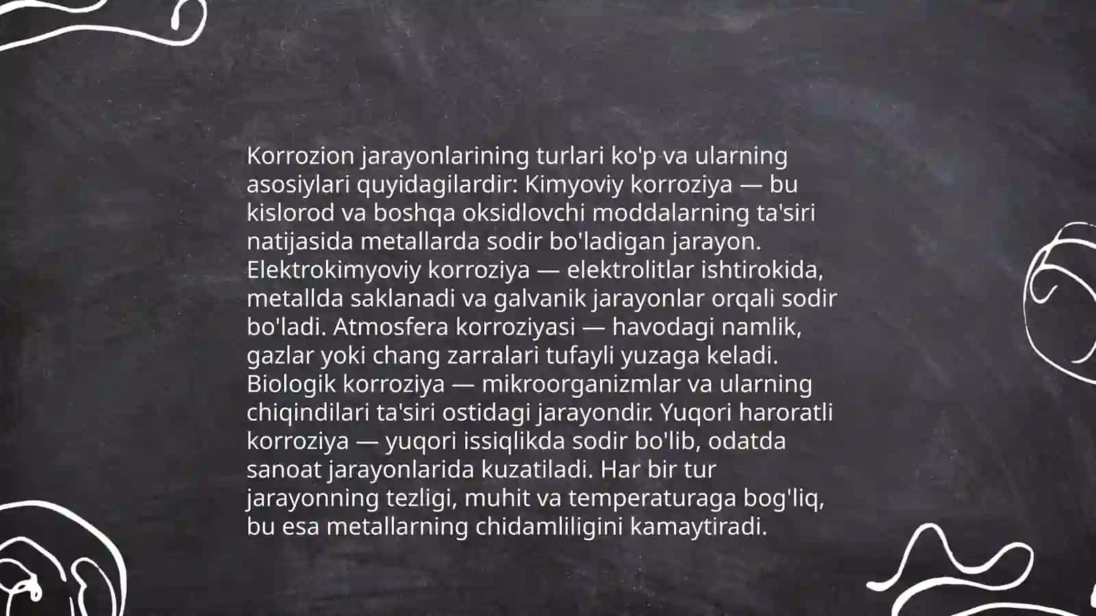 Metallar korroziyasi va unga qarshi kurashish usullari 4