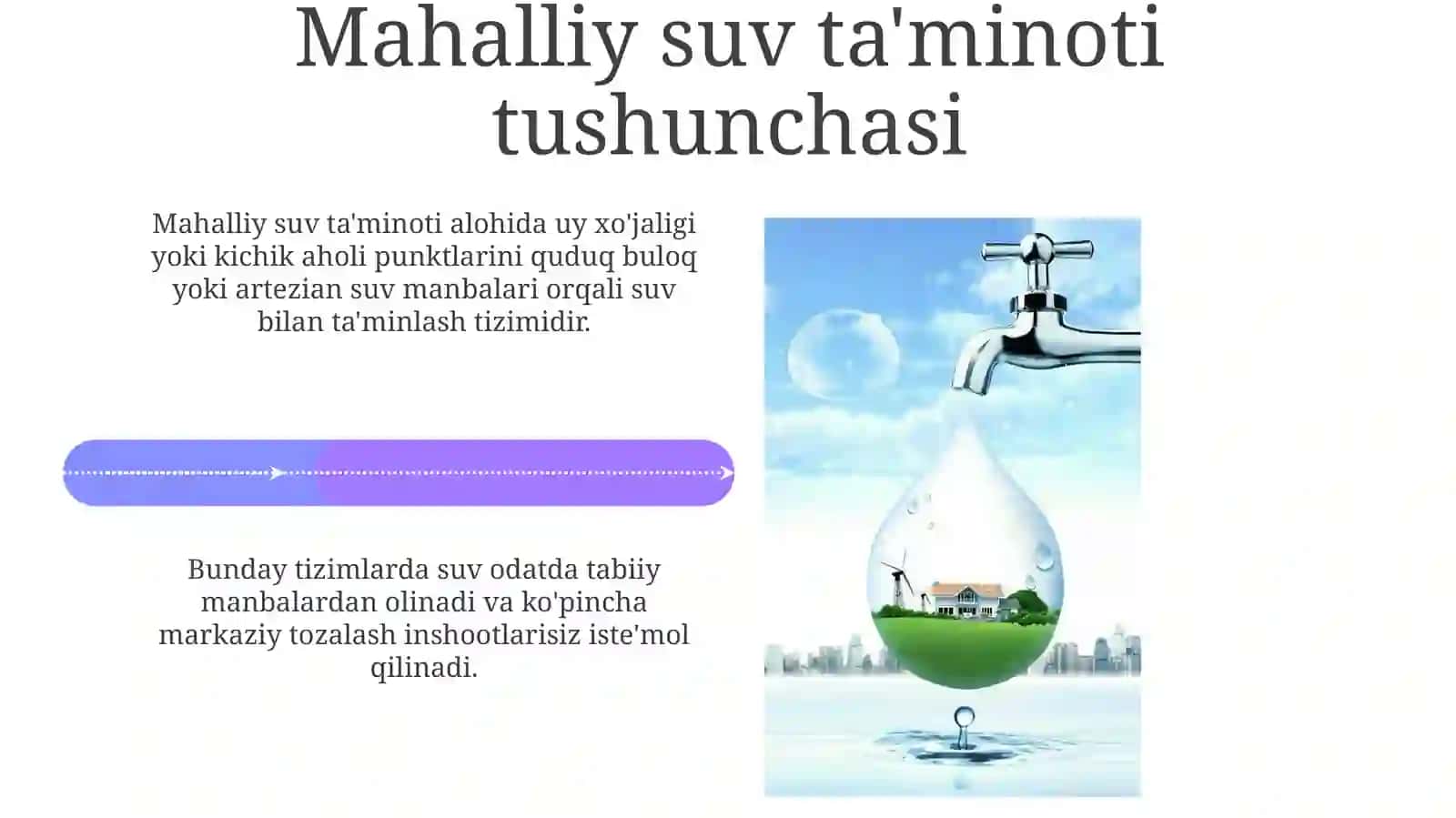 Mahalliy va markazlashgan suv ta'minoti 4