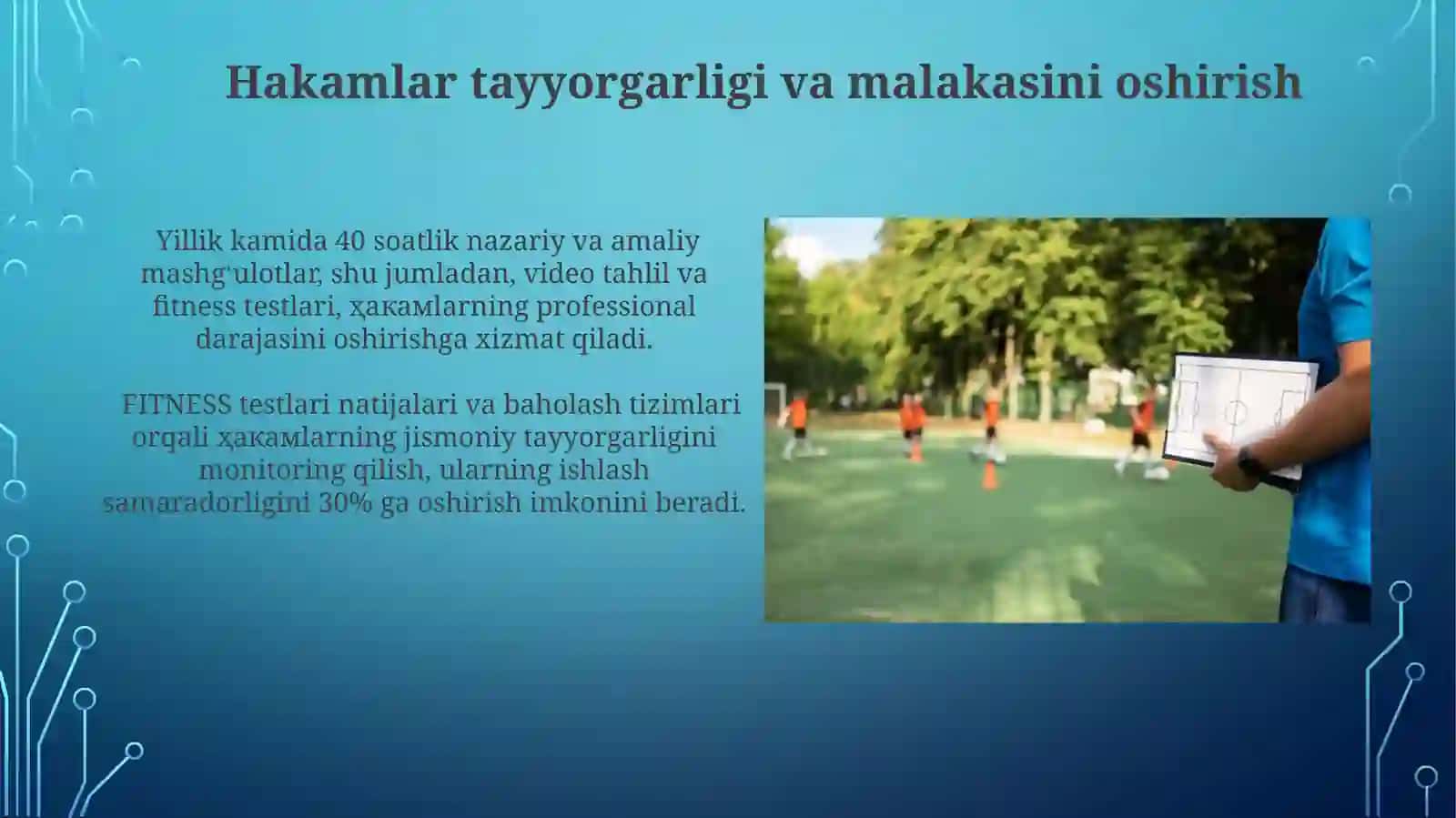 Hakamlarni tayyorlash va malakasini oshirish 4