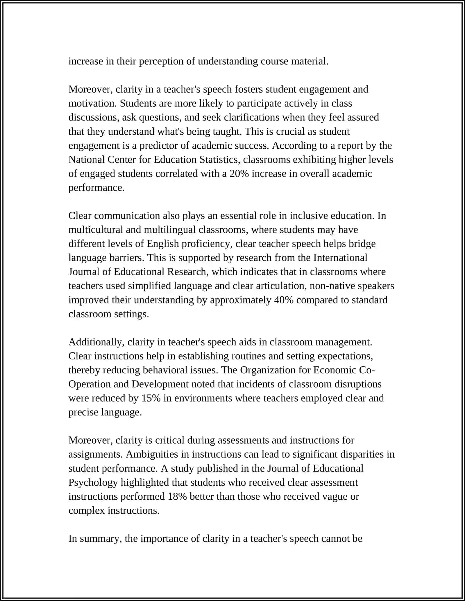 THE MAIN ISSUES OF TEACHER’S SPEECH ARE CLEAR, LOGICAL, EFFECTIVE AND APPROPRIATE) 4