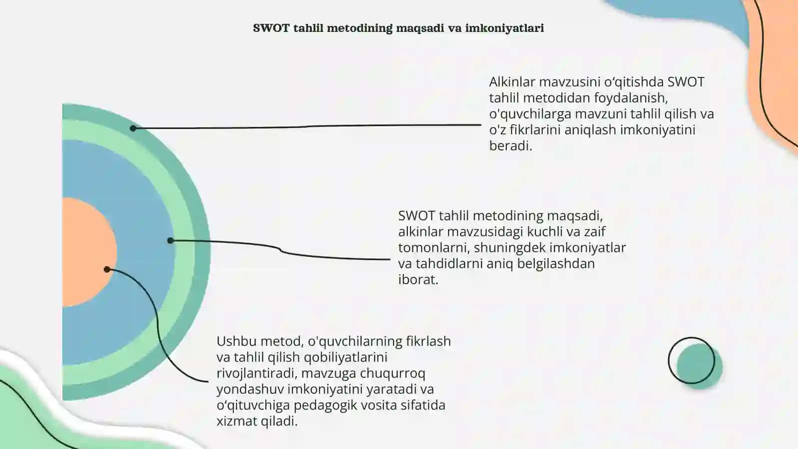 Alkinlar mavzusini oʻqitishda "SWOT tahlil" metodidan foydalanish 4