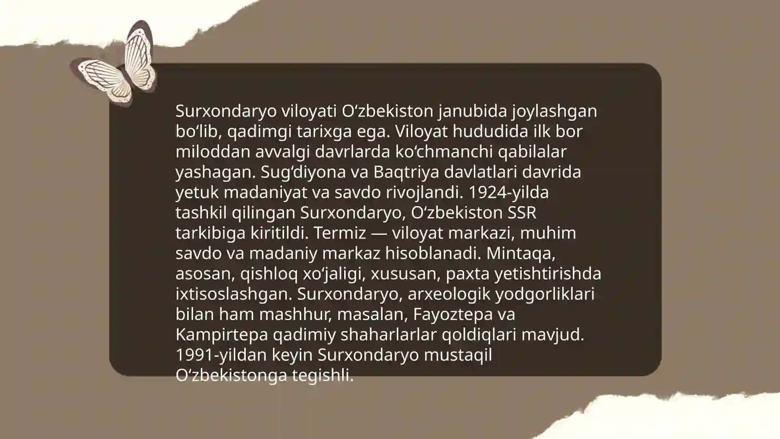Surxondaryo Viloyati Geografiyasi 4