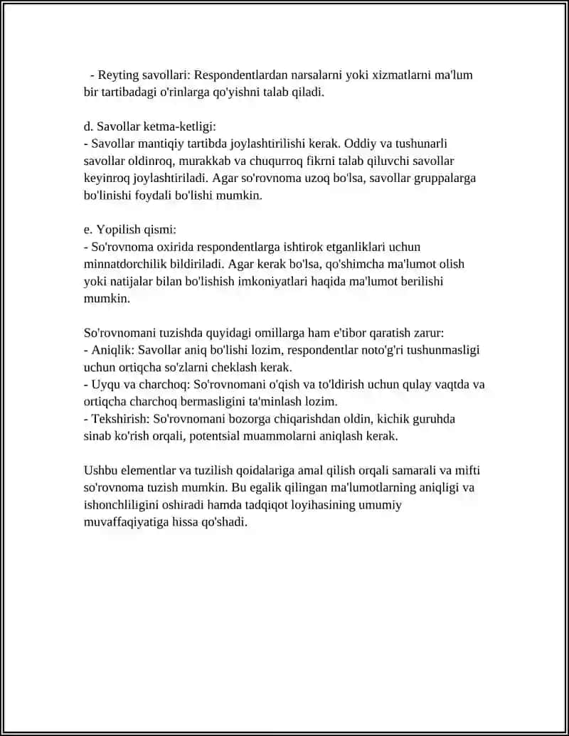 SHABLONLAR ASOSIDA SOʻROVNOMA BLANKALARINI TAYYORLASH 4