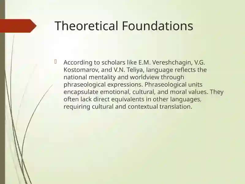 Phraseological Units as Culture-Specific and Nationally Relevant Linguistic Elements in English and Uzbek 4