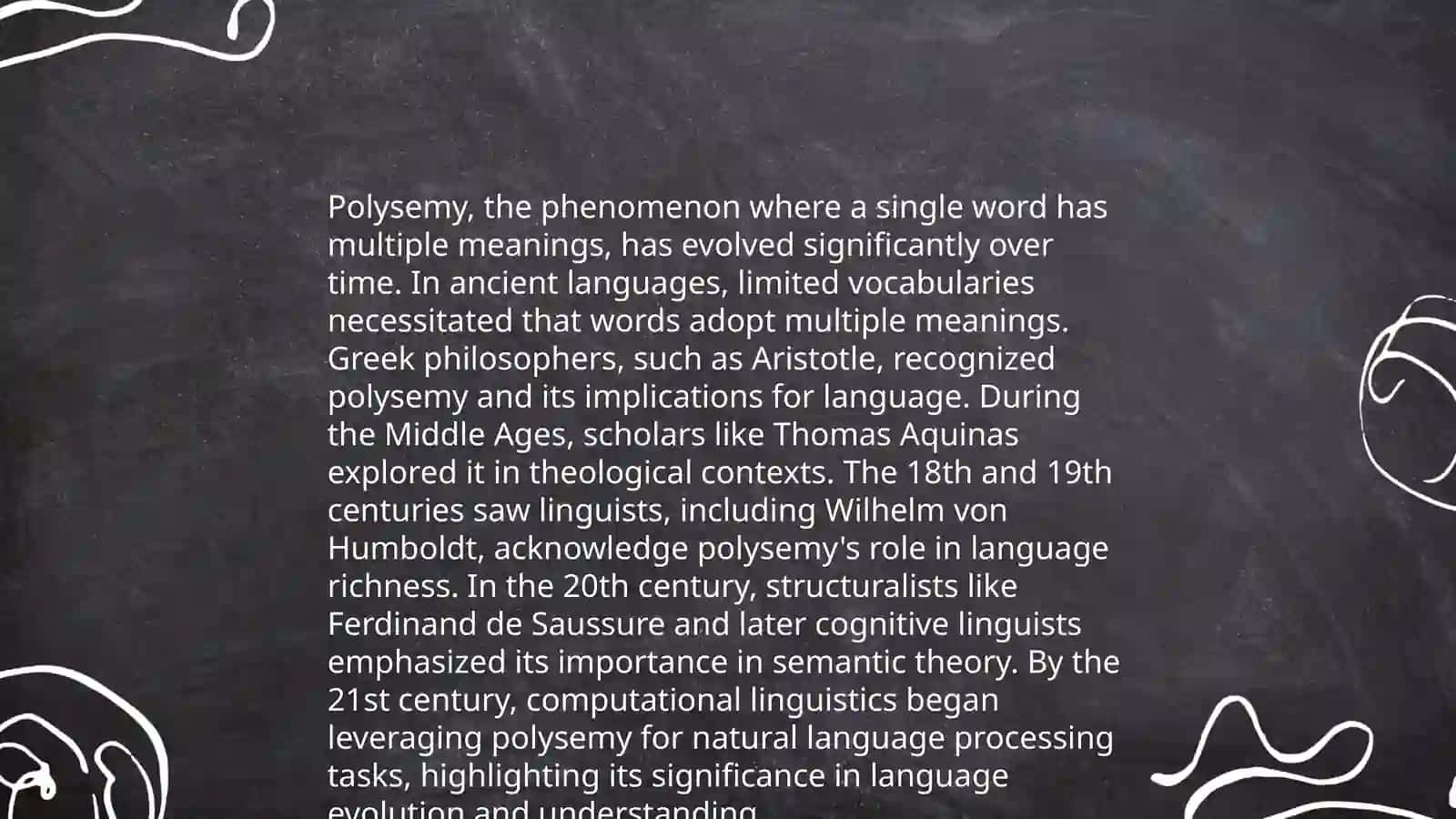 Polysemantic words and the problem of synonymy 4