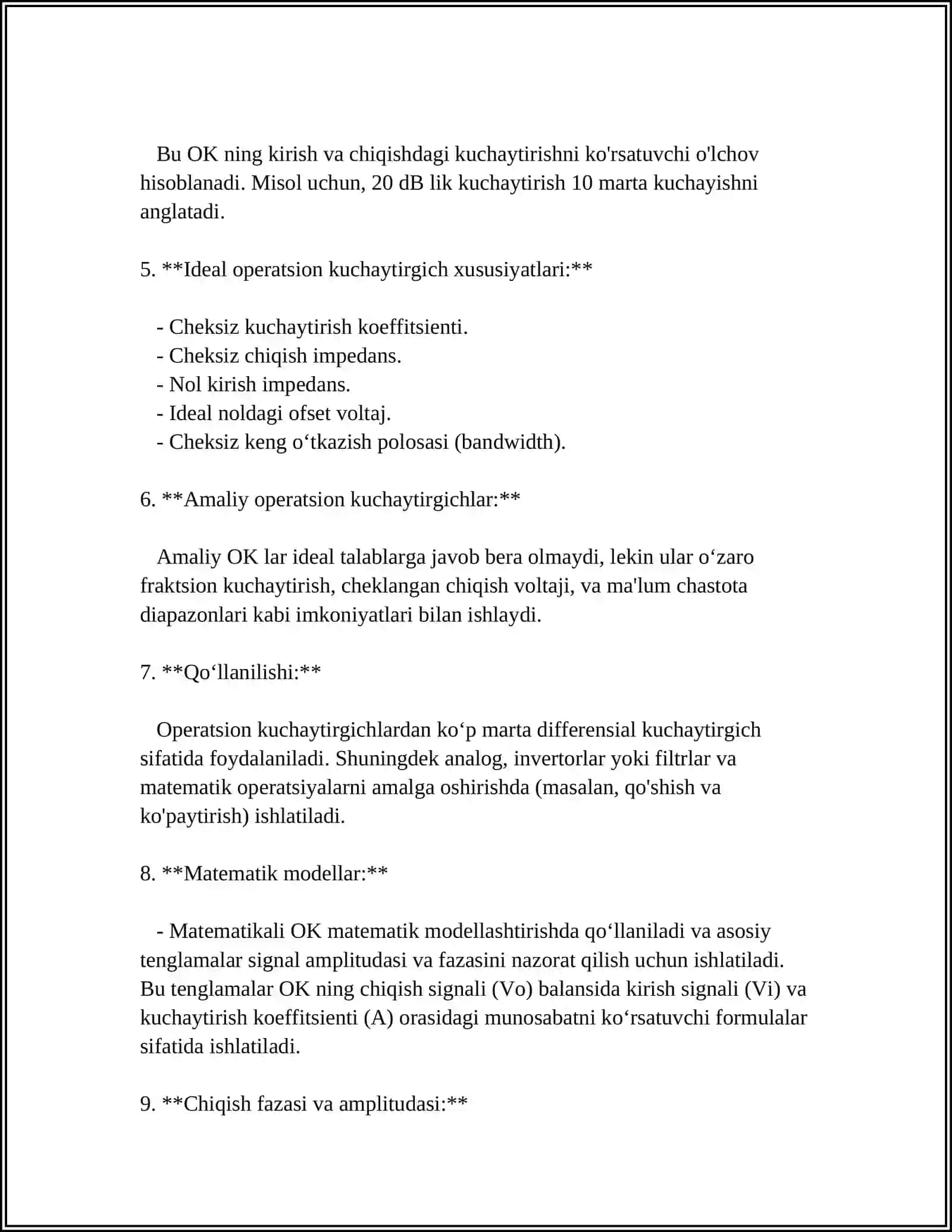 OPERATSION KUCHAYTIRGICHLAR 4
