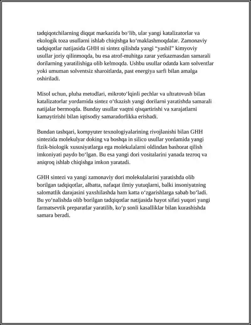 GETROHALQALI BIRIKMALAR ASOSIDA ISHLAB CHIQARILADIGAN ZAMONAVIY DORI VOSITALARI 4