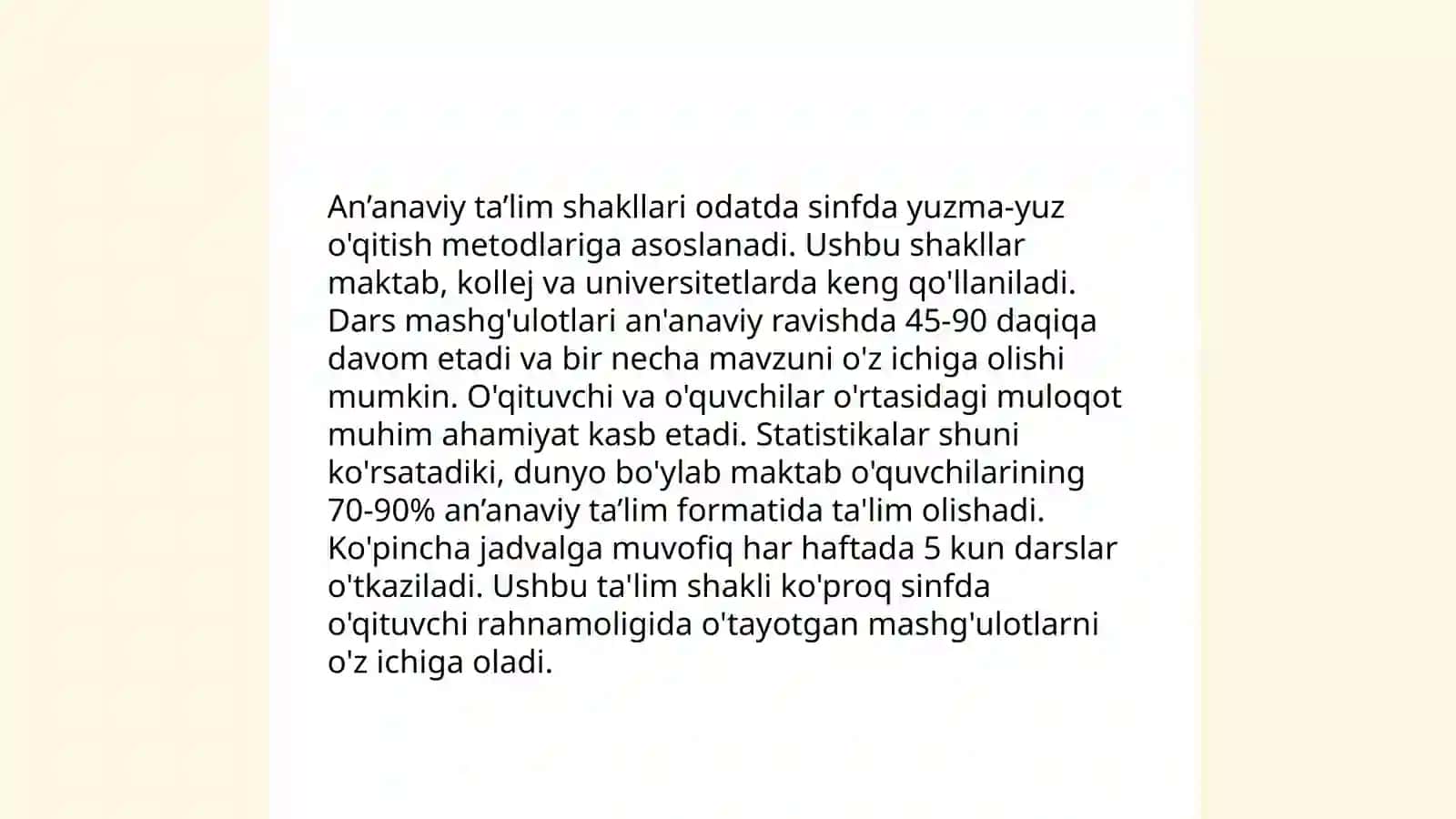 Ta’lim turlari va ta’limni tashkil etish shakllari 4
