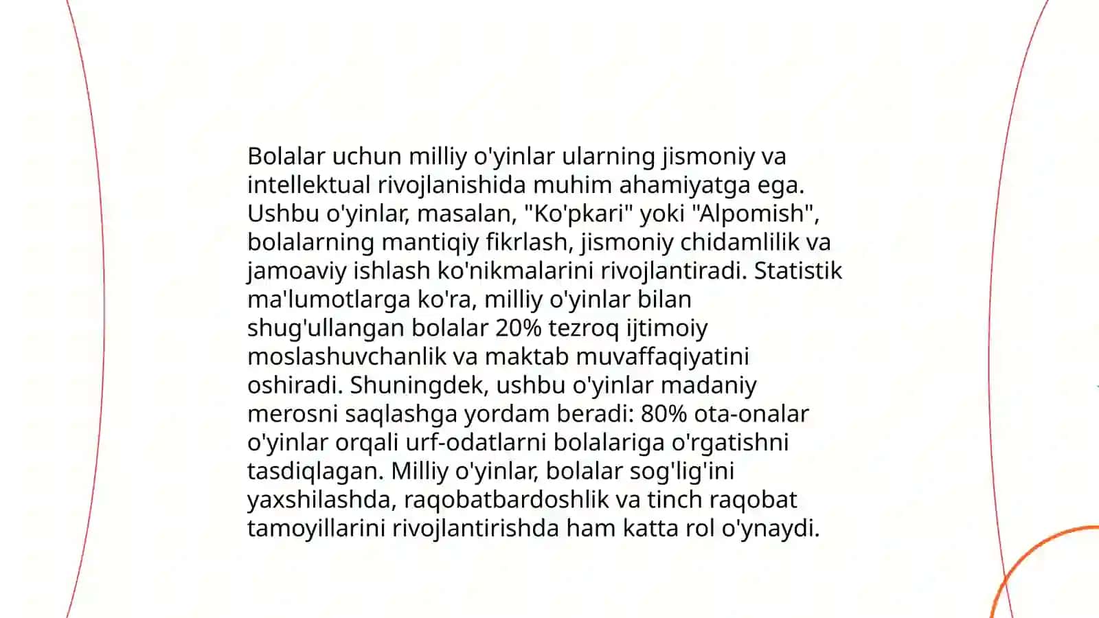 Kichik yoshdagi bolalarga beriladigan milliy va harakatli o'yinlarni o'rgatish 4