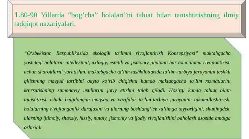 Ekologik ta'lim rivojlantirish Konsepsiyasi 4