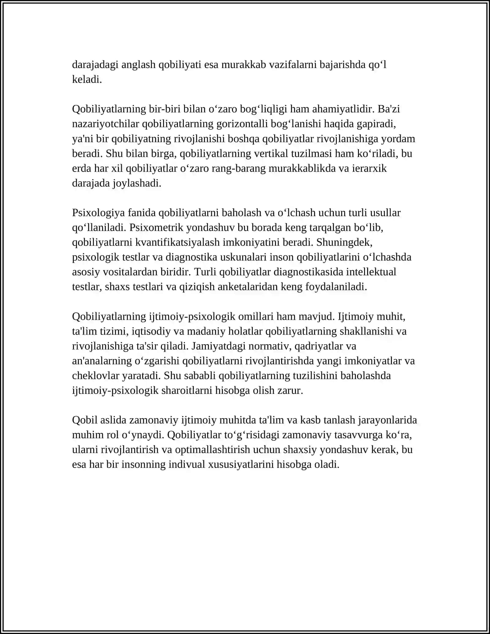 QOBILIYAT TUZILISHI REFERAT 4