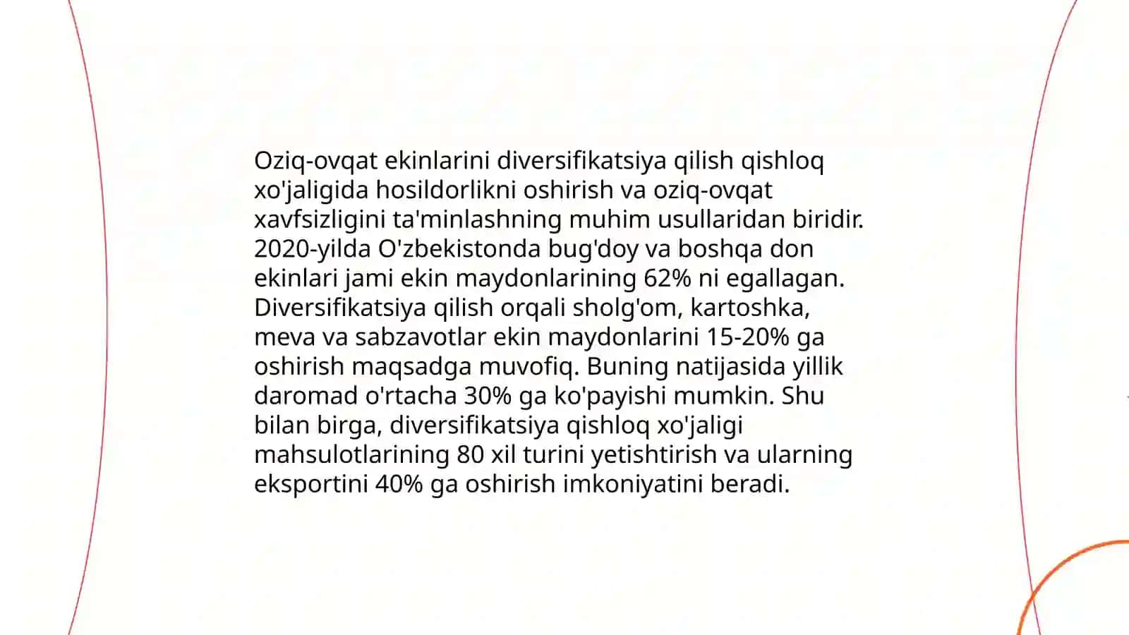 Qishloq xo'jaligiga oid milliy resurslardan foydalanish 4