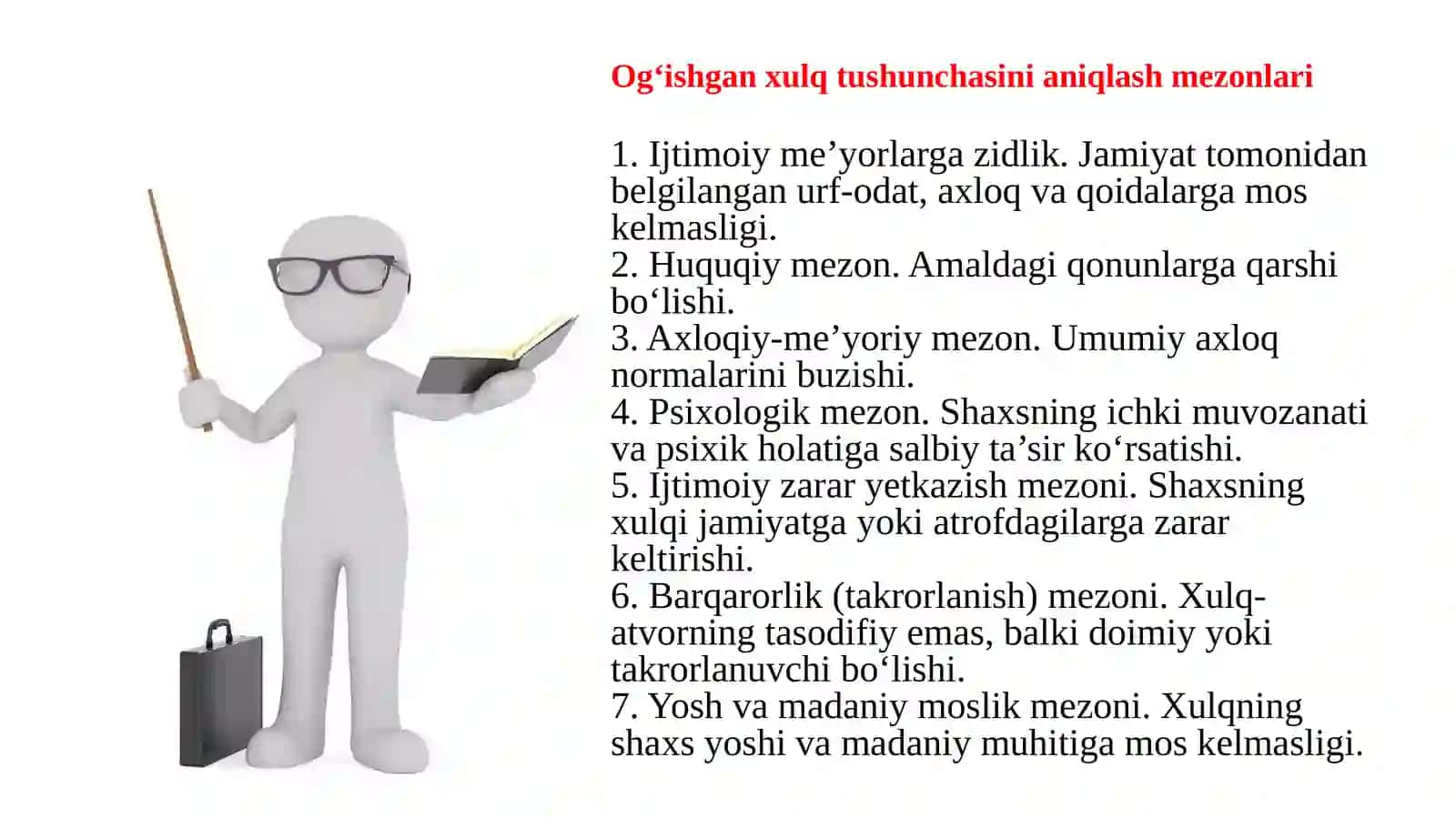Xulqi og'ishgan bolalar psixologiyasi 4