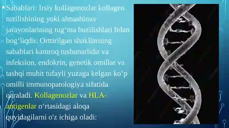Kollagenozlar, patogenezi va tashxisi 4