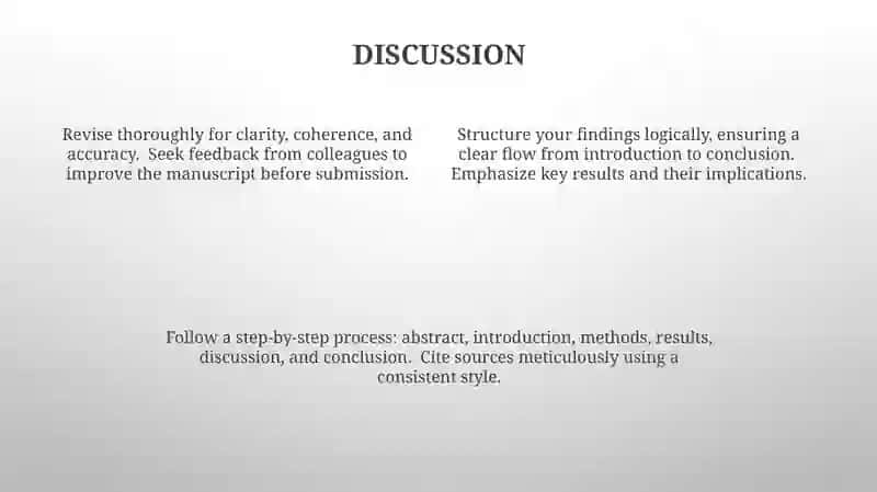 Steps of writing a scientific article 4