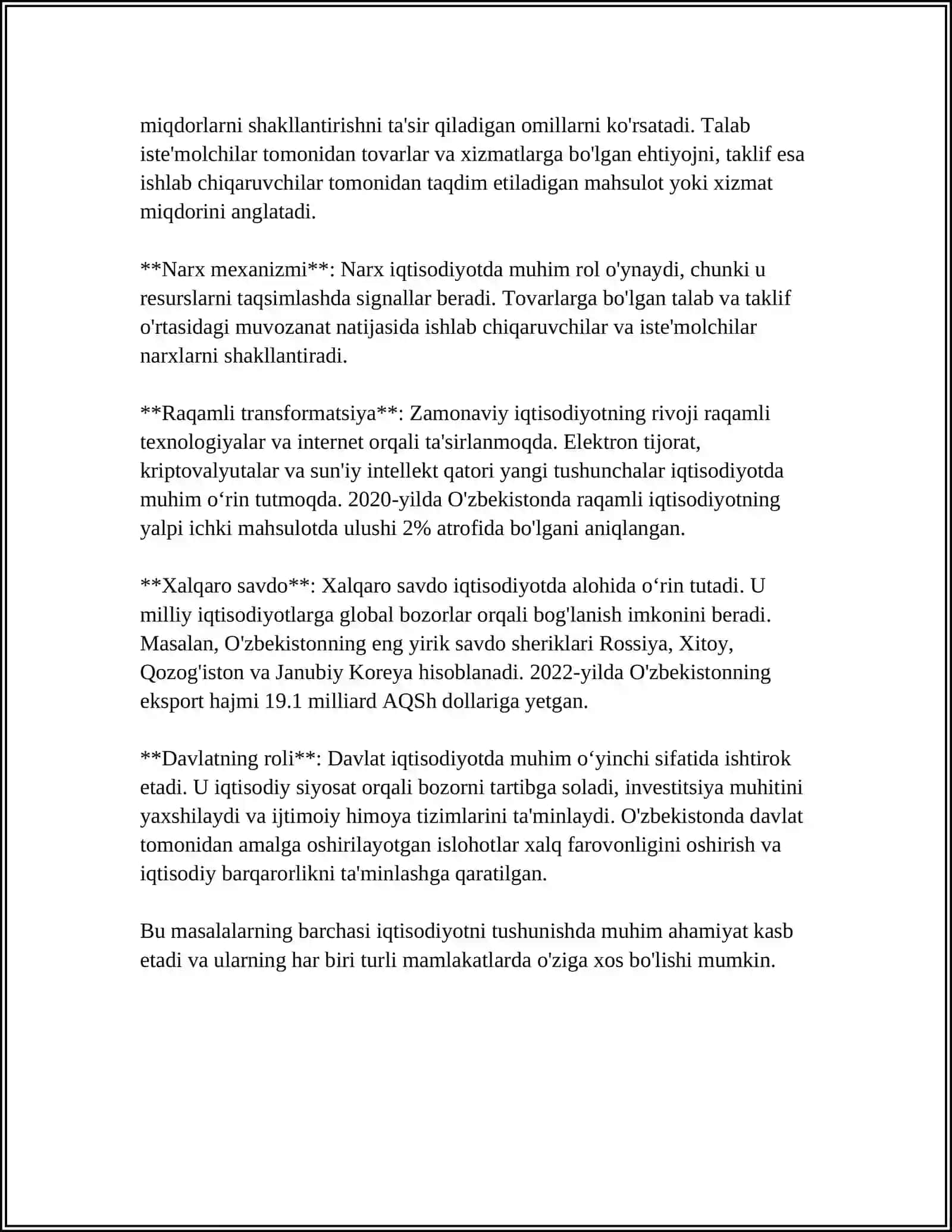 IQTISODIYOTNING ASOSIY TUSHUNCHALARI 4