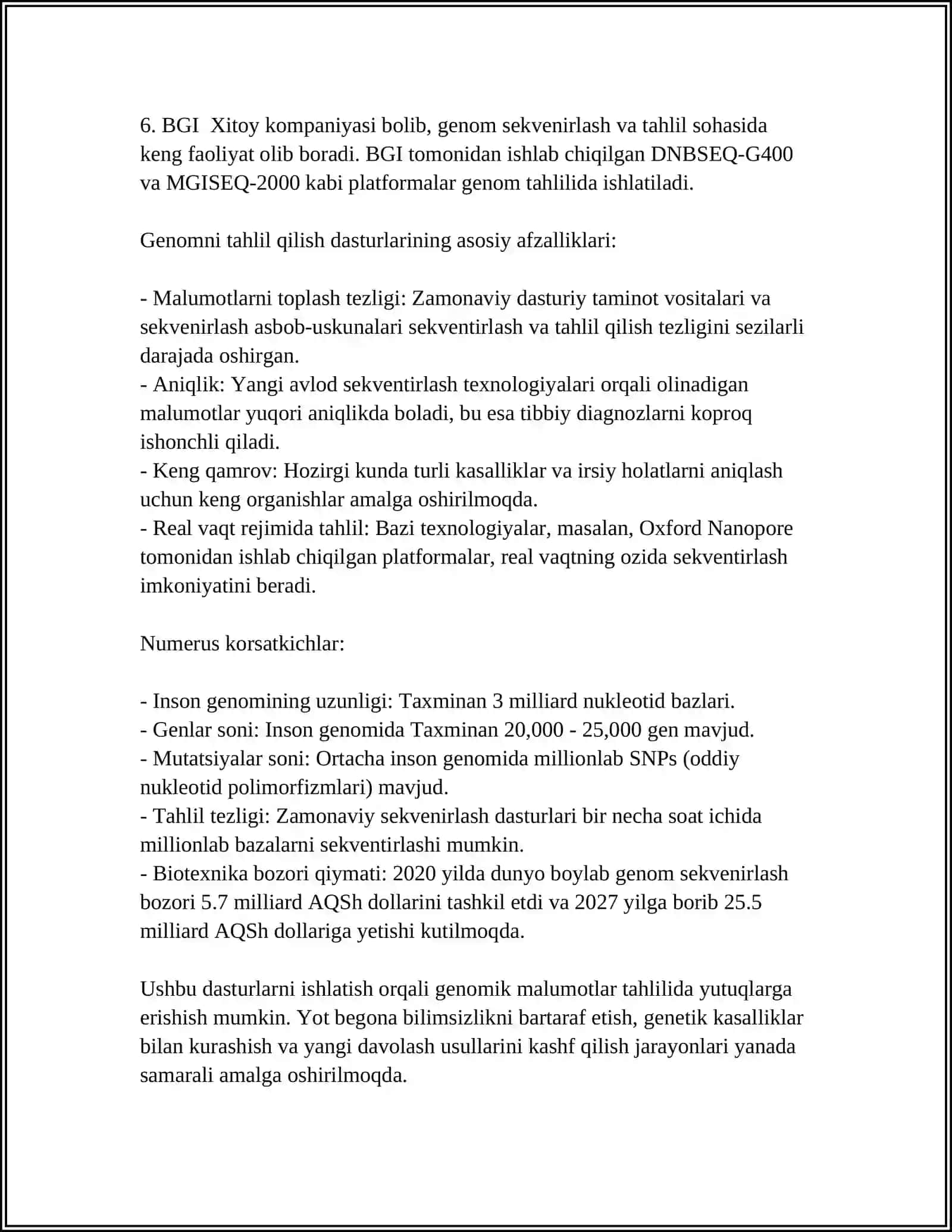 ZAMONAVIY BIOINFORMATSION DASTURLAR 4