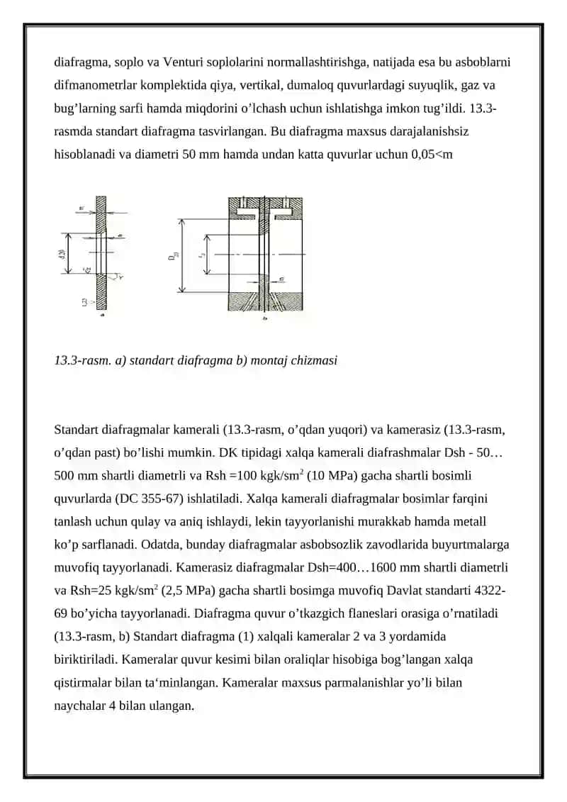 Induksion va o’zgaruvchan satxli sarf o’lchagichlar 4