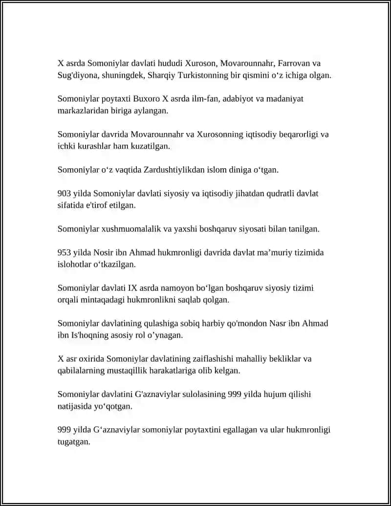 REFERAT Mavzu: SAMONIYLAR HAQIDA 4