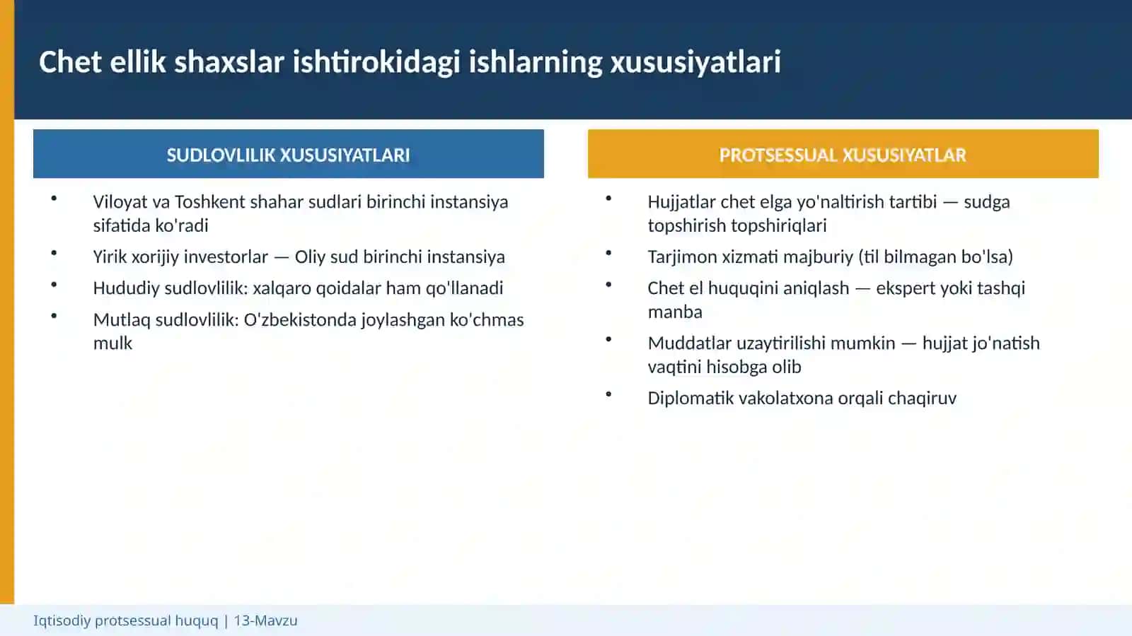 Iqtisodiy protsessual huquq | 13-Mavzu 4