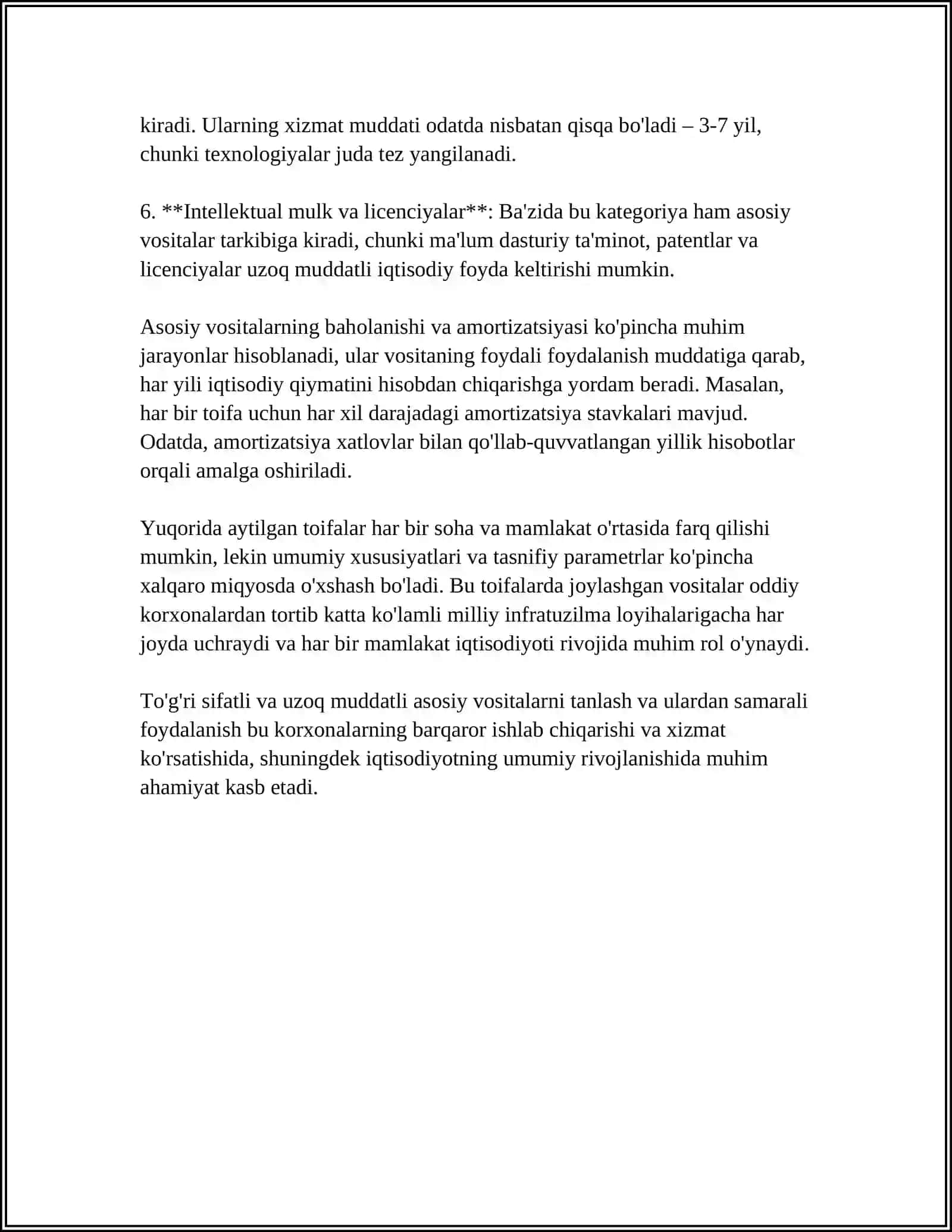 ASOSIY VOSITALARNI KORXONAGA KELIB TUSHISHINI HISOBGA OLISH 4