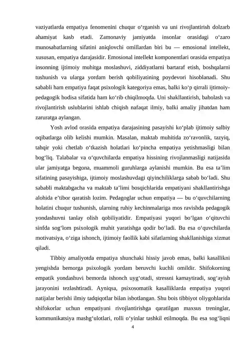 EMPATIYA VA UNING TADQIQ QILISH YO’LLARI 4