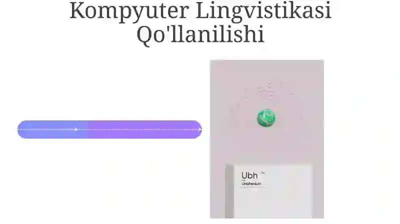 Kompyuter lingvistikasi yo'nalishlari 4