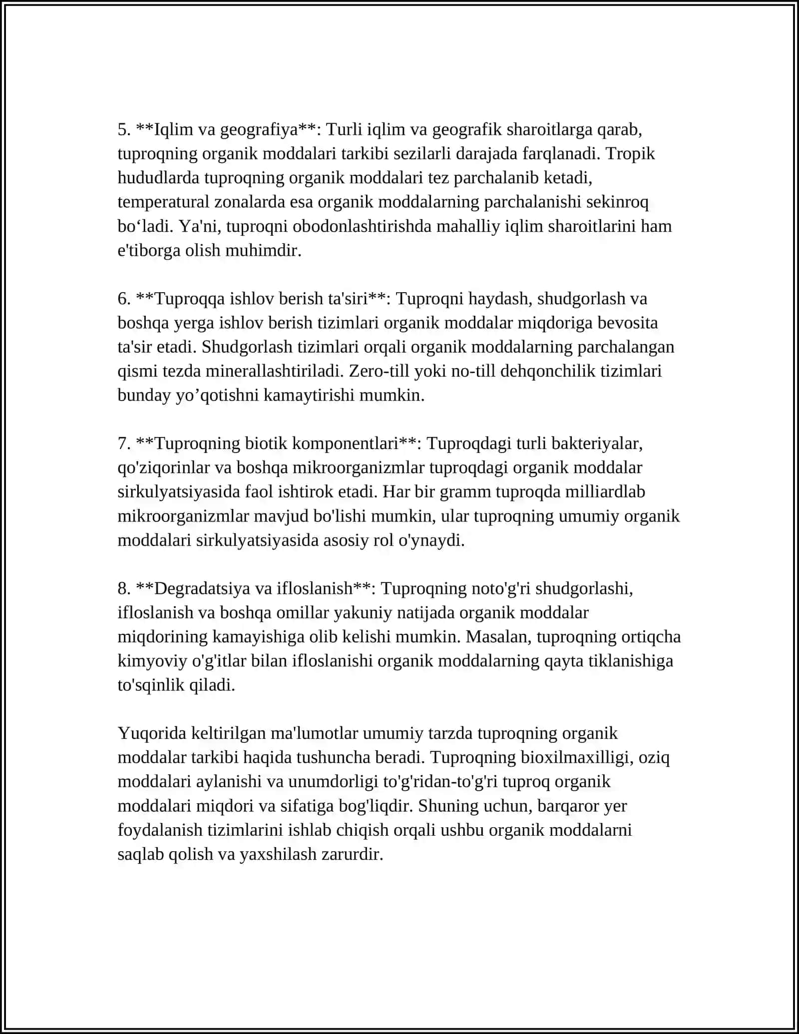 Tuproqning kimyoviy tarkibi va tuproqdagi mikroelementlar 4